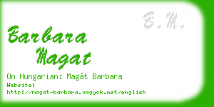 barbara magat business card